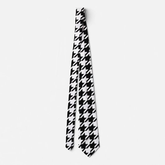 Houndstooth Large Classic Pattern Tie ネクタイ (裏面)