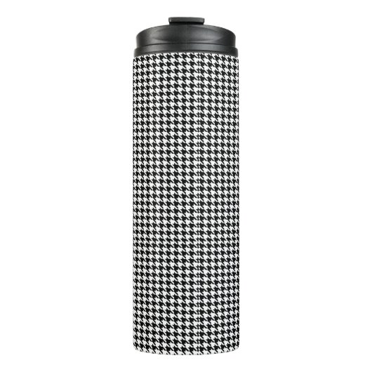 houndstooth pattern black and white タンブラー (正面)