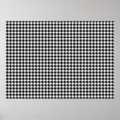 Houndstooth pattern - Black and white ポスター (正面)