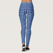 Houndstooth Pattern Blue レギンス (裏面)