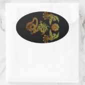 Houou ryuu 楕円形シール (バッグ)