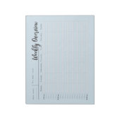 Hour by Hourの週次概要メモ帳 ノートパッド (回転)