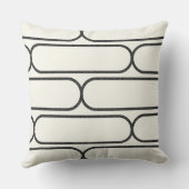 Hourglass Skateboard – Modern Mid-Century Gray/Wht クッション (裏面)