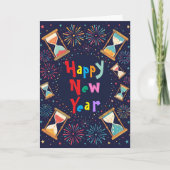 Hourglasses New Years カード (正面)