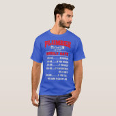 Hourly Rate Pipefitter Pipefitting Plumbing Tシャツ (正面フル)