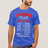 Hourly Rate Pipefitter Pipefitting Plumbing Tシャツ (正面)