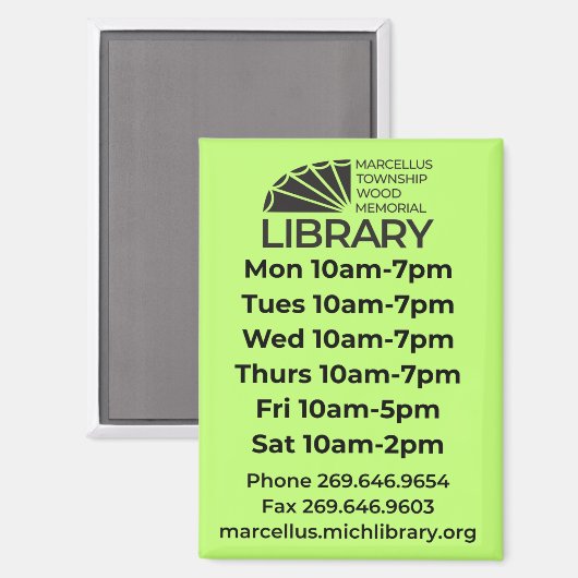 Hours Magnet マグネット (正面/裏面)