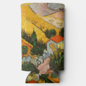 HouseとPlougueVincent vanゴッホの風景 スリム缶クーラー (裏面)