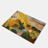 HouseとPlougueVincent vanゴッホの風景 ドアマット (アングル)