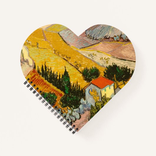 HouseとPlougueVincent vanゴッホの風景 ノートブック (正面)