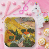 HouseとPlougueVincent vanゴッホの風景 ペーパープレート (パーティー)