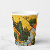 HouseとPlougueVincent vanゴッホの風景 紙コップ (左)