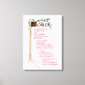 HOUSE'賛美WELCOME STRONG LOVE PEACE キャンバスプリント (正面)