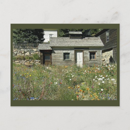 House 素朴 in Wildflowersはがき ポストカード (正面)