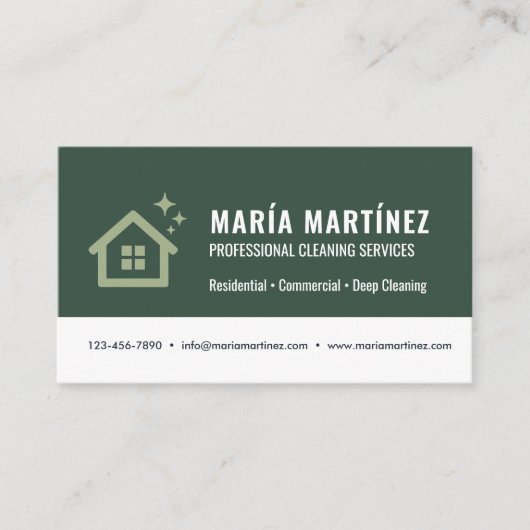 House and Office Cleaning 名刺 (正面)