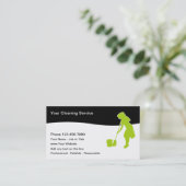 House And Office Cleaning Business Cards 名刺 (スタンド正面)