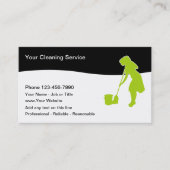 House And Office Cleaning Business Cards 名刺 (正面)