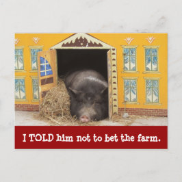 House and Pig新しいアドレスカードを移動 案内ポストカード