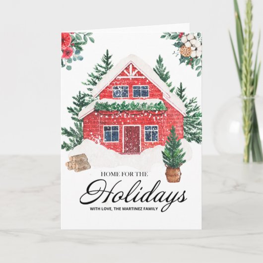 House and Trees Home for the Holidays シーズンカード (正面)