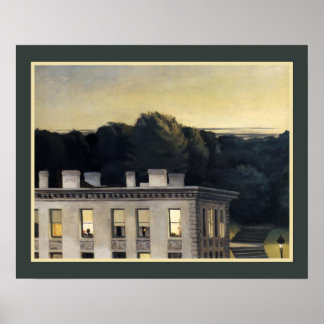 "House at Dusk" 1935 by Edward Hopper ポスター