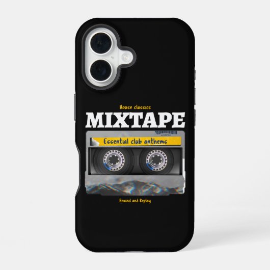 House Classics Mixtape Club Anthems iPhone 16ケース (裏面)