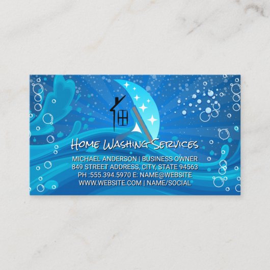 House Cleaners Services | Soap Bubbles 名刺 (正面)