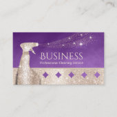 House Cleaning モダン Purple & File Maidサービス 名刺 (正面)