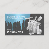 House Cleaning Blue Dripsメイドサービス 名刺 (正面)