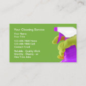 House Cleaning Bold Simple Business Cards 名刺 (正面)