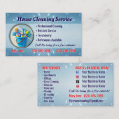 House Cleaning Business Cards 名刺 (正面/裏面)