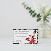 House Cleaning Diva / African A. Business Card 名刺 (スタンド正面)
