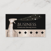 House Cleaning Geometric金ゴールドサークルのメイド 名刺 (正面)