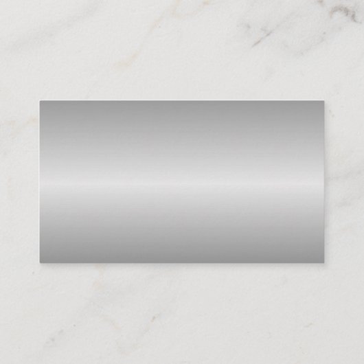 House cleaning housekeeper maid service silver 名刺 (裏面)