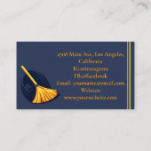 House Cleaning Maidモダン Serviceロゴ 名刺 (裏面)