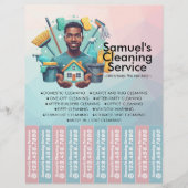 House cleaning Maid Service Flyer Tear Off Strips チラシ (正面)