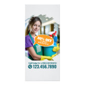 House Cleaning Maid Service Housekeeping Price ラックカード (裏面)