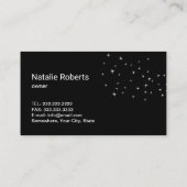 House Cleaning Maid Service Vintage Floral 名刺 (裏面)