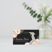 House Cleaning Maid Service Vintage Floral 名刺 (スタンド正面)