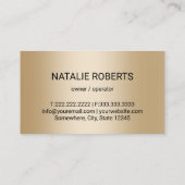 House Cleaning Service Black & Gold Housekeeping 名刺 (裏面)