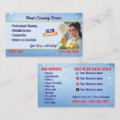House Cleaning Service Business Cards 名刺 (正面/裏面)