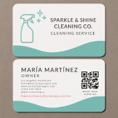 House Cleaning Service QR Code 名刺