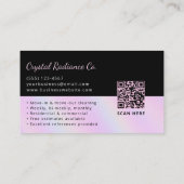 House Cleaning Service Supplies Modern QR Code 名刺 (裏面)