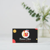 House Cleaning Services Business Card Black 名刺 (スタンド正面)