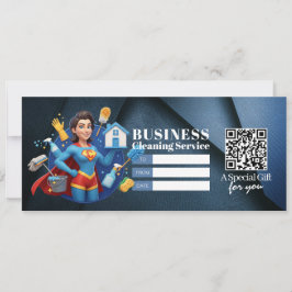 House Cleaning Services Gift Certificate Voucher 招待状