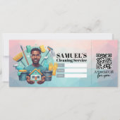 House Cleaning Services Gift Certificate Voucher 招待状 (正面)