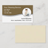 House Cleaning Simple Business Cards 名刺 (正面/裏面)