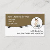 House Cleaning Simple Business Cards 名刺 (正面)