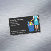 House Cleaning Simple Magnetic Business Cards New マグネット名刺 (インサイチュ)