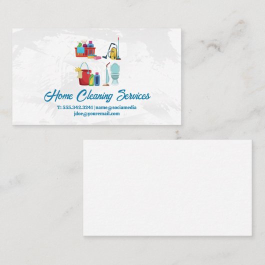 House Cleaning Supplies and Services 名刺 (正面/裏面)