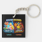 House Divided Adopt Me vs Catalog Avatar Creator キーホルダー (裏面)